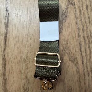 Olive Green Adjustable Strap with Gold Buckle
